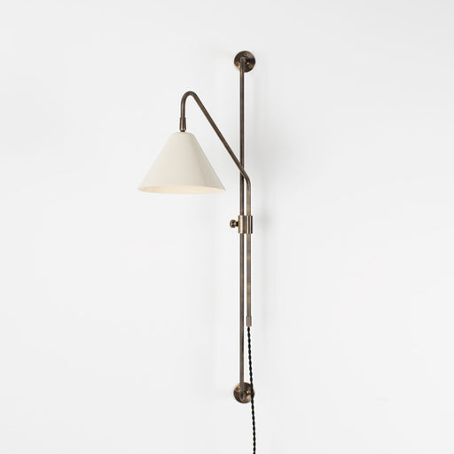 Aged Brass, Gloss Off White shade
