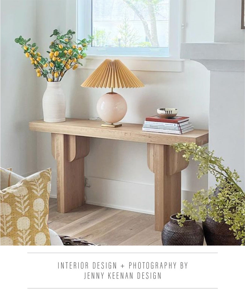 ConsoleTableナチュラル　ブルックリンスタイル　カリフォルニアスタイル Blair Console Table — Katy Skelton