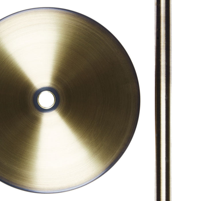 Sample Perch - Aged Brass + Black Leather