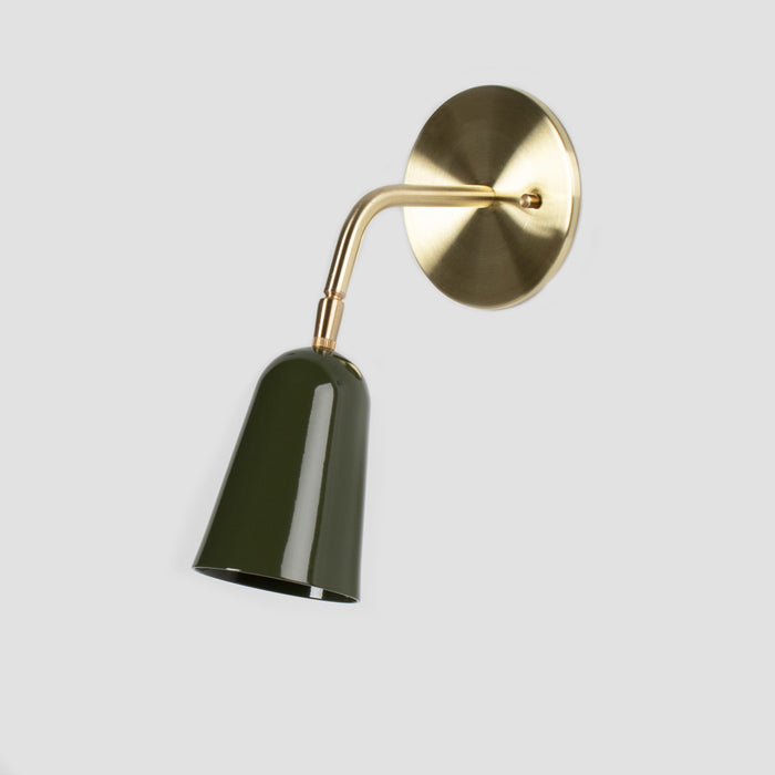 Sample Barnard - Natural Brass + Gloss Olive Shade