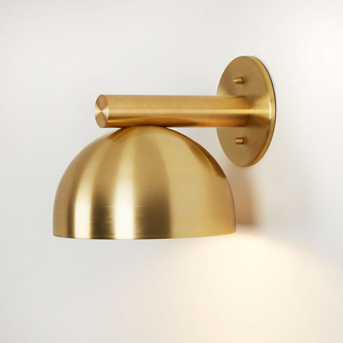 Above Sample Sample Damon Sconce - Natural Brass — Katy Skelton