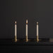 Set of Three Dinner Party Candle Holders With Candles