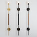 Natural Brass with Walnut, Aged Brass with Ash Midnight, Blackened Brass with White Oak