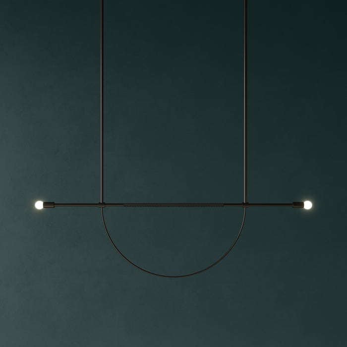 Sample Perch - Aged Brass + Black Leather